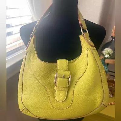 Michael Kors Green Leather Vintage Hobo Shoulder Bag. Fun Summer Color. • $42