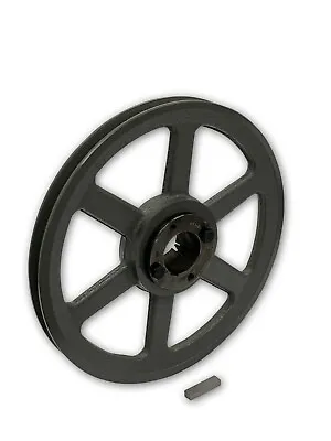 Cast Iron Electric Motor Pulley Sheave 9.75  1 Single Groove For 3l 4l A Belts • $76.23