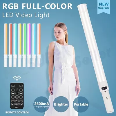 Handheld RGB Video LED Light Wand Rechargeable Photography Fill Light Stick Bar • $36.99