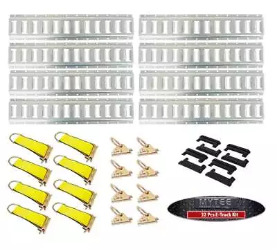 32 Pcs E-Track Tie Down Kit Heavy Duty E Track Accessories For Enclosed Trailer • $234.99