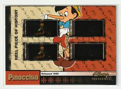 2003 UD Disney Treasures PINOCHIO REEL PIECE OF HISTORY FILM QUAD PH30 • $99.95