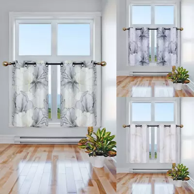 1pc Big Flower High Quality Window Curtain Blackout Room Darkening In 36  Long • $4.68