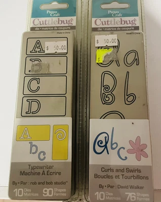$28 • Buy 2 Alphabet Strip Die ~ Cuttlebug Sizzix Spellbinders Compatible