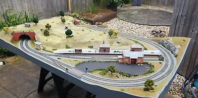 00 Gauge Model Railway Layout Dcc Controller Hornby 7ft X 4ft Train Set Layout • £2950