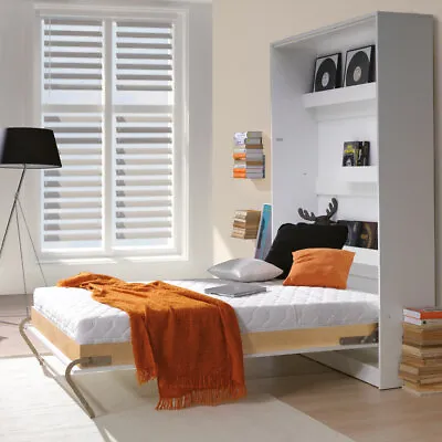 Vertical Small Double Wall Bed Murphy Bed Hidden Bed • £855