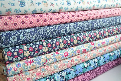 LIBERTY FABRIC  - Flower Show Midnight - Quilting 100% Cotton Craft Quilt • £14.99