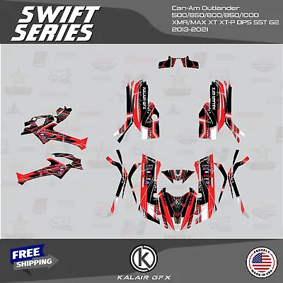 Graphics Kit For CAN-AM Outlander 800R/1000 XT-P DPS SST G2 Swift-Red  16 Mil • $274.99