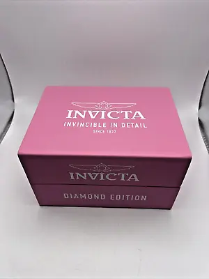Invicta Pink Invincible In Detail Diamond Edition Watch Box Box Only • $18.79