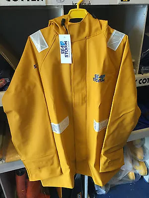 £72 • Buy Sea Storm 2 H/d Waterproof Oilskin Jacket Yellow