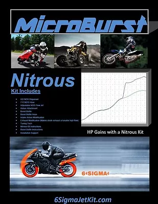 NOX Bike Scooter ATV 50 100 125 150 Cc NOS Nitrous Oxide & Boost Bottle Kit • $109.50