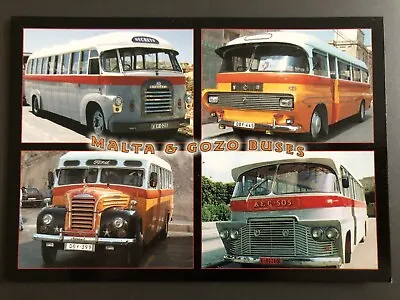 Malta & Gozo Buses Postcard Unposted • £3