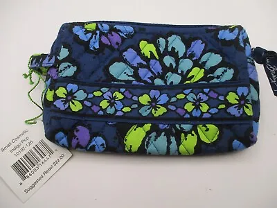 NEW Vera Bradley  Small Cosmetic  Bag In  Indigo Pop  • $18