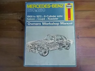 Mercedes Benz Sl Pagoda Haynes Workshop Manual 6 Cyl Models 68-72 + Saloons • $17.41