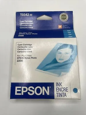 Epson T034220 Cyan Ink Cartridge For Epson Stylus Photo 2200 1/2007 • $11.95