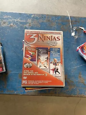3 Ninjas Ultimate Collectors Pack 2 Disc Set DVD Action Region 4 Vgc T290 • $16.56