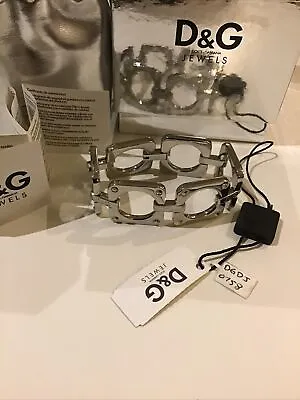 100% Genuine D&G Classic Statement Monogram Squares Bracelet Excellent Condition • £145