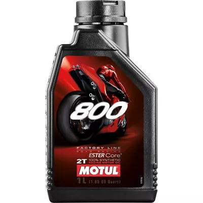 Motul 800 2T Factory Line Road Racing Synthetic 2-Stroke 1L Motor Oil 104041 • $26.61