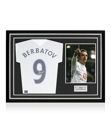 £414.99 • Buy Dimitar Berbatov Back Signed Tottenham Hotspur 2021-22 Home Shirt In Hero Frame: