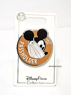 Walt Disney Mickey Mouse Mask Pin On Card World Pass Holder 2020 New Collection • $9.99