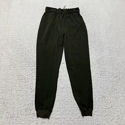 Lululemon Pants Women 6 Green Dance Studio Joggers Running Workout Outdoors • £42.71