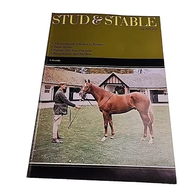 Stud & Stable Magazine V14 N4 April 1975 Horse Horseracing Mag Book • £15