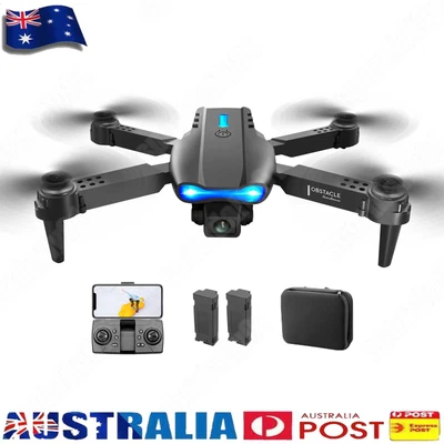 $34.39 • Buy Aeroplane USB Charging FPV Drones For Boys Girls (Black 2Battery 2 Camera) *