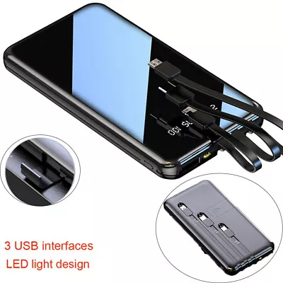 10000000mAh Power Bank 3 USB Backup External Battery Pack Charger For Cell Phone • $17.99