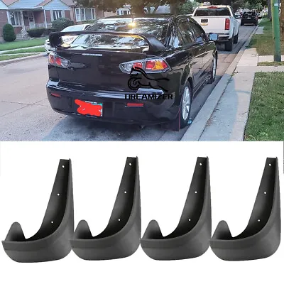 For Mitsubishi Lancer 4x Black Front & Rear Mud Flaps Splash Guards Splashguards • $28.88