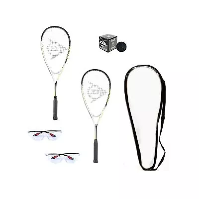 Dunlop Sports Beginner Squash Racquet Set (Includes 2 Racquets 2 Eyeguards ... • $112.76