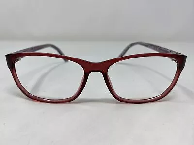 Elle EL13398 RE 53-15-135 Red Laminate Plastic Full Rim Eyeglasses Frame J838 • $30