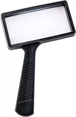 Large Rectangular Handheld Magnifying Glass，5X Magnification，4X2Inches Handheld  • $18.05