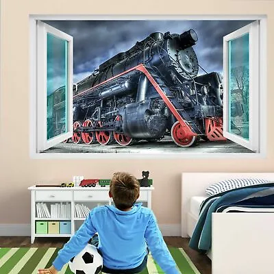 £23.99 • Buy Vintage Retro Steam Train Locomotive Wall Art Stickers Mural Decal Kids Room EK1