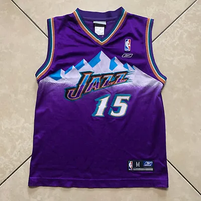 NWOT Vintage REEBOK Matt Harpring #15 Utah Jazz Basketball Jersey Youth M 10-12 • $34.95