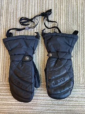 Burton INSANE MEMBRANE DRYRIDE  Snowboard Ski Black Mittens Leather/nylon XS • $13.95