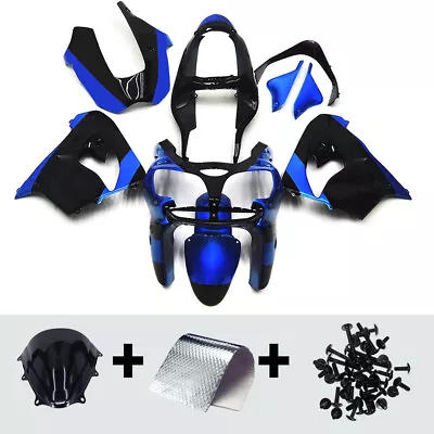 Injection Fairing Kit For Kawasaki ZX9R 2000 2001 Blue ABS Plastic Bodywork Set • $280.95