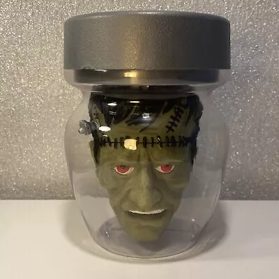 Animated Frankenstein Monster Head In A Jar Prop Halloween Talking Works • $14.81