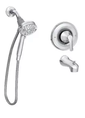 MOEN Darcy W/ Magnetix Single-Handle 6-Spray Tub And Shower Faucet Chrome • $80.96