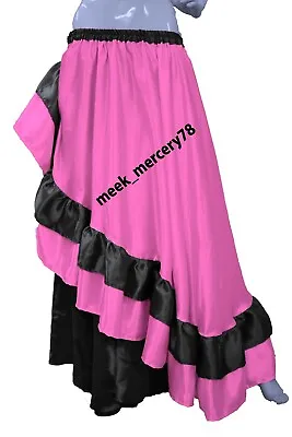 Pleated Skirt Pink Half Circle Women's Wear Steampunk Skirt Belly Dance S57 • $42.27