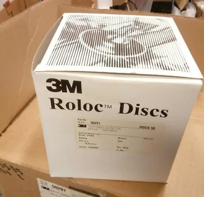 $37.55 • Buy 3m Roloc Sanding Discs Tsm 51111/50291 3  Grade P100 Qty 50 New In Factory Box