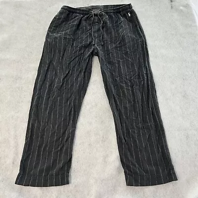 Polo Ralph Lauren Men's Sleepwear Gray Pajama Pants Large Stripe • $15.19