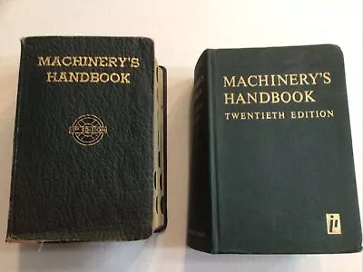 2 Machinery’s HandBook 11 &12  Editions 1942 WWII Engineers Bible • $35