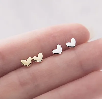 925 Sterling Silver Earrings Stud White Gold Plated Crown/Heart/Butterfly W/box • $9.99