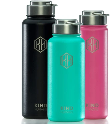 $9.95 • Buy Stainless Steel Vacuum Insulated Sport Lid Flask BPA Free Water Bottle 22oz 32oz