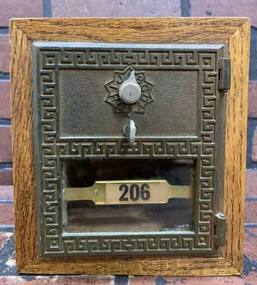 Vintage Oak Original U.S. POST OFFICE BOX Coin Bank PO Box • $39.99