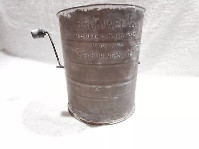 Vintage Bromwell's Rare Numbered 38 Kitchen Pies Cakes Cooking Flour Sifter • $15