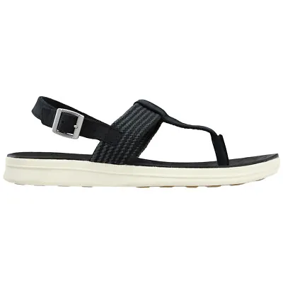 Sperry Adriatic TStrap  Womens Black Casual Sandals STS84870 • $14.99