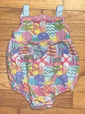 Matilda Jane Let's Go Together Pineapple Bubble Romper Size 6-12 Months • $17.89