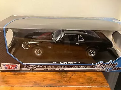 One New  1970 Ford Mustang Boss 429  Car 1:18 Scale Motor Max Die Cast • $40