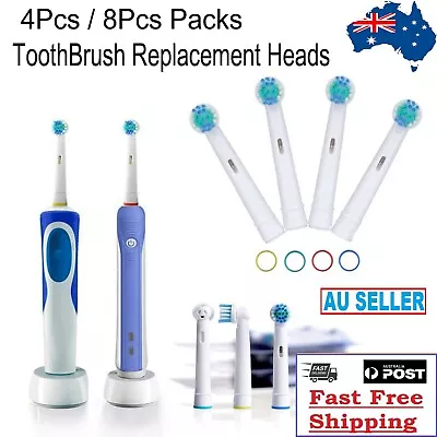 4/8pcs Electric Toothbrush Replacement Heads Refill For Oral-B Compatible Brush • $10.99