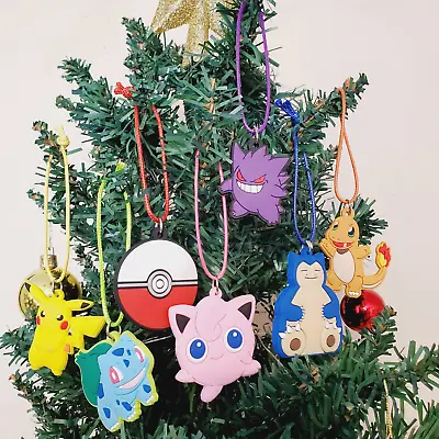 ⚡ Pokemon Christmas Tree Ornaments 7 Piece Set ⚡ Video Game Ornaments Pikachu • $8